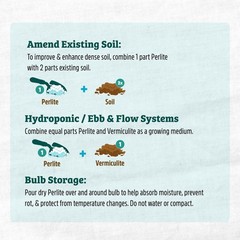 Horticultural Perlite 8qt HeavyDuty Soil Aeration Drainage for Indoor Outdoor G