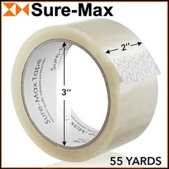 12 Rolls Clear Box Sealing Packing Tape Shipping – 2 mil 2″ x 55 Yards (165′)
