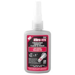 Vibra-Tite 13150 Threadlocker, Vibra-Tite 131, Red, High Strength, Liquid, 50