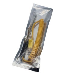 2/4pcs K-Type Thermocouple Probe Digital Thermometer Steel Sensor Spiral Cable