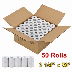 50-1000 Rolls Case 2 1/4″ 57mm x 50′ Thermal Cash Register POS Receipt Paper US