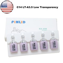 US C14 HT/LT Glass Ceramic Blocks Lithium Disilicate CAD/CAM Cerec Block 5Pcs