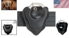 Bianchi 090 Cuff Case Open Top Faux Leather Black Duty Belt Slip Pocket