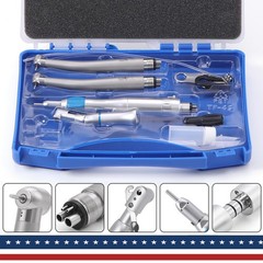 1 Set Estilo Dental 4 Agujero Alta y Baja Velocidad /Kit de Pieza de Mano de