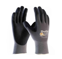12 PR. 34-874 MaxiFlex Ultimate Foam Nitrile Grip Coated PROTECTIVE WORK GLOVES