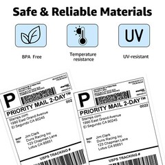 1-50PK 500 Labels Per Roll 1″ x 2-1/8″ for DYMO 30336 LabelWriter 4XL 25mmx54mm