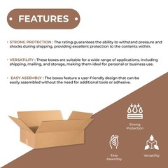 24 x 12 x 4 – Flat Corrugated Boxes – ECT-32, 25/Bundle