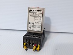 Schrack MT3330C4 relay, 24VDC with Schrack MT78740 relay base as shown