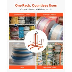 Cable Dispenser Floor or Stud Mounted Portable for Electrical Industrial Retail