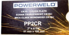 Welding Helmet Clear Cover Lens CR-39 Monomer 2″ x 4.25″ Box of 100 2×4