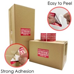 Innovative Haus 1 Roll/500 Labels Handle With Care Fragile Warning Packing Label