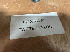 Twisted Nylon Rope 1/2″ x 600ft Spool, White, 3 Strand, Sold by the Spool