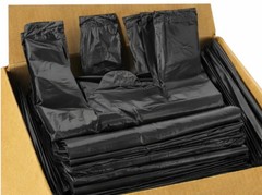 Black T-Shirt Carryout Bags (1,000 ct.) by Poly-America