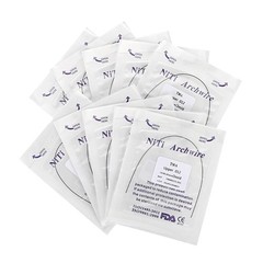 Dental Orthodontic TMA Beta Arch Wire Ti-Mo Alloy Round Ovoid/Natural 012-020