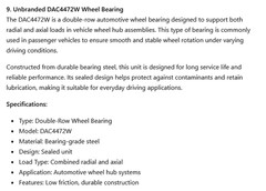 1 NEW UNBRANDED DAC4472W WHEEL BEARING NNB ***MAKE OFFER***