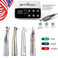 NSK Style Dental Brushless LED Electric Micro Motor 1:1 1:5 1:4.2 Handpiece USA