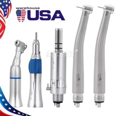 1 Set Estilo Dental 4 Agujero Alta y Baja Velocidad /Kit de Pieza de Mano de