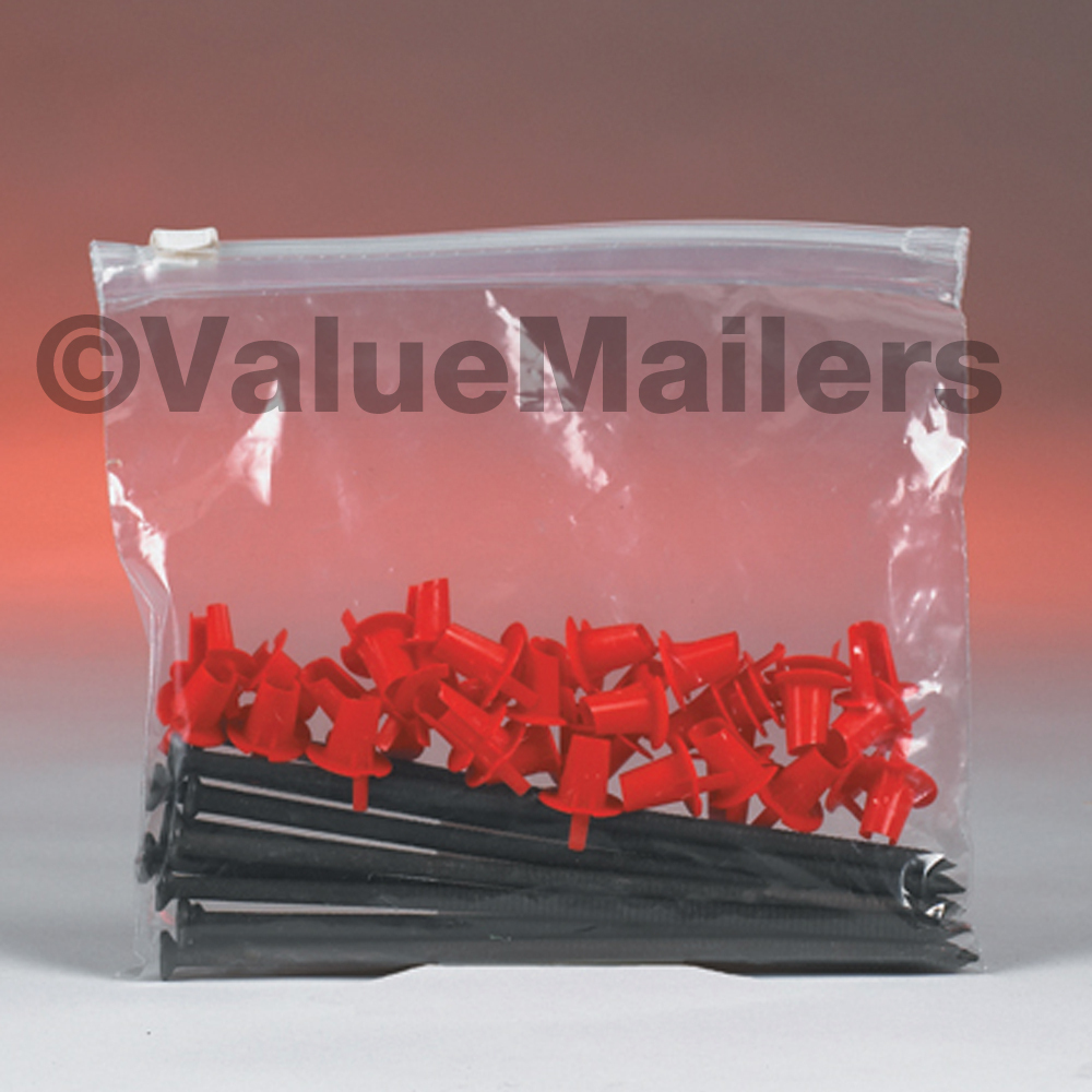 100 16×12 Clear Plastic Slide – Seal Zipper Poly Locking Reclosable Bags 3 MiL