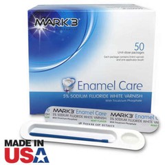 2×5 Pcs (10 Pcs) Enamel Care 5% Sodium Fluoride Varnish STRAWBERRY w/TCP.- MARK3