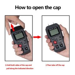 LCD Wood Moisture Tester Meter Detector Firewood Paper Cardboard