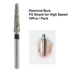 Dental Diamond Burs FG Round End Taper Super Coarse Fine Grit High Speed 856 850