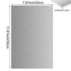 6061-T6 Aluminum Sheet 8x12x1/2 Inch Thickness
