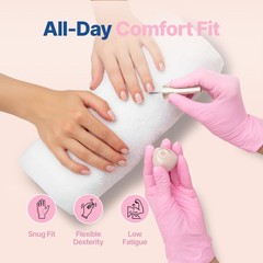 Schneider Nitrile Exam Gloves, 4-mil Medical Gloves Disposable Latex Free,