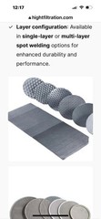 Stainless Steel 304 wire cloth disc 1″ Dia 20X20 mesh (100 pack)