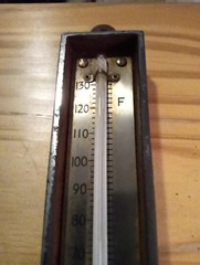 One Moeller Thermometer 30-130°F as pictured Intact Working