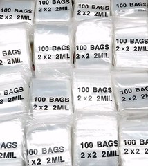 10000 Zip Bags 2 x 2″ Clear Reclosable Slide Seal Lock 2MIL 10,000 2×2 Baggies