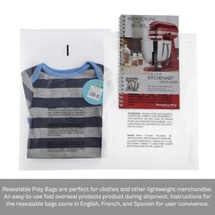 1000 Pcs 6″ x 9″ Resealable Suffocation Warning Bags – 1.5 Mil – Clear