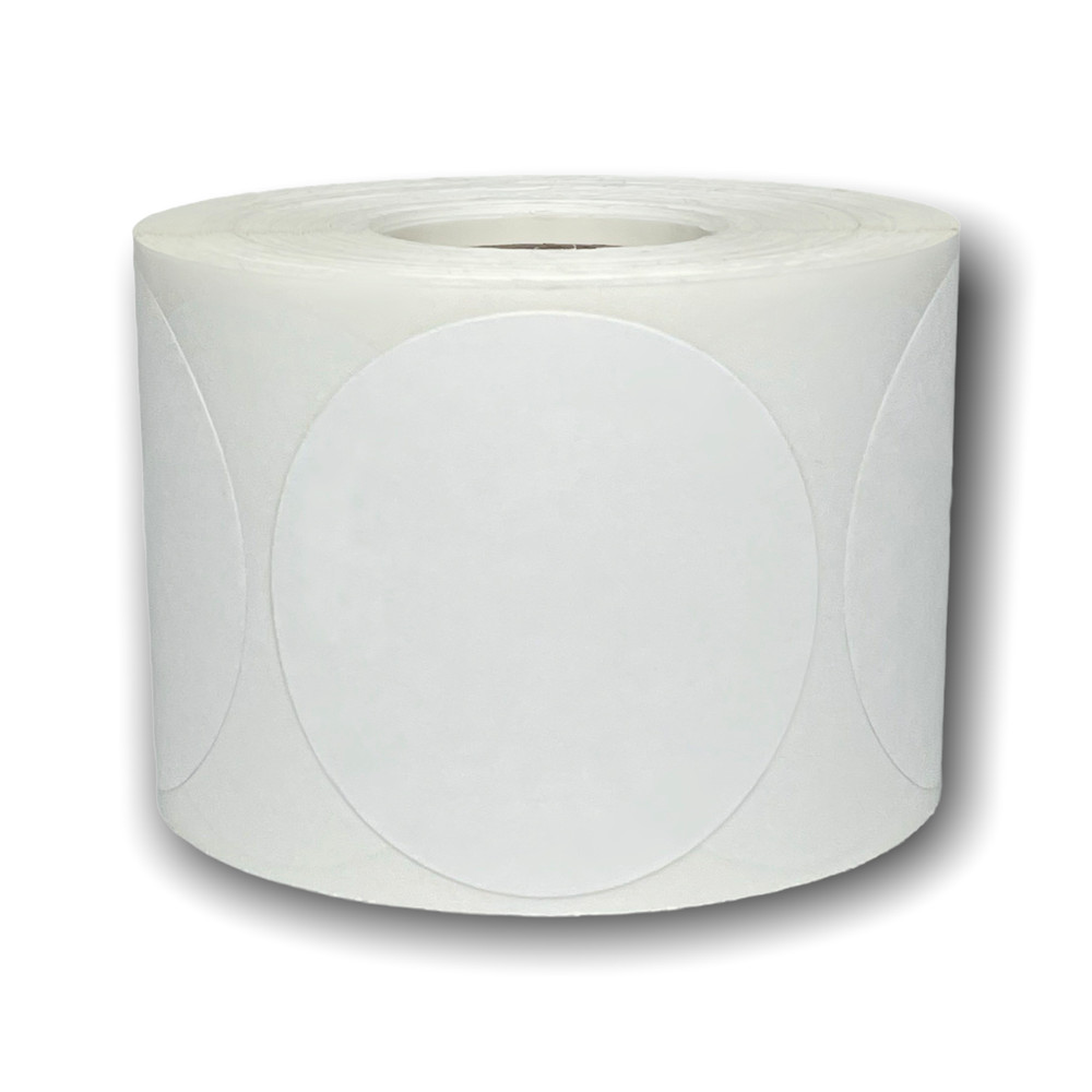 ZEBRA / ELTRON Direct Thermal Labels 3″ Round White – (1) Roll of 500 Labels