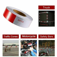 Conspicuity Tape DOT-C2 Approved Reflective Trailer Red White 2”x50’ /1 Roll