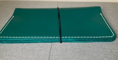 B6 Slim Leather Notebook Cover Handmade (Emerald Green) (BRAND NEW)