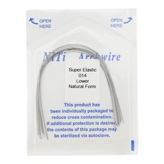 100PCS Dental Orthodontic Niti Arch Wire Natural Form Arches Round Rectangular