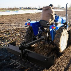 42″ Tow Behind Box Blade Scraper Steel Hitch Tow for Yard ATV UTV Tractor Mower