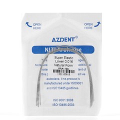 AZDENT Dental Orthodontic Super Elastic Niti Round Arch Wires Nature Form FDA