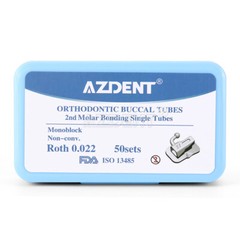AZDENT Dental Orthodontic Buccal Tube 1st 2nd Molar Roth MBT 022/018 Bondable