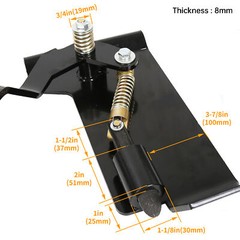 Weld-On Skid Steer Quick Attach Bucket Conversion Adapter Latch Plates Universal