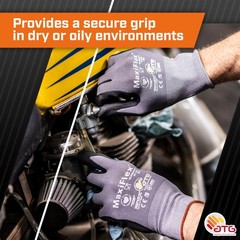 MaxiFlex PIP 34-874/L MaxiFlex Ultimate, Foam Nitrile Palm Coated Gloves, Gra…