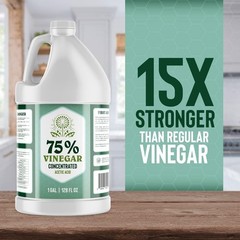 Premium 75% Vinegar – Lab Strength – Concentrated 75% Acetic Acid – White