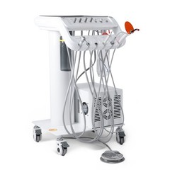 360° Swivel Dental Hygiene Prophy Handpiece Air Motor 4 Holes W/ 4:1 Nose Cone