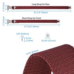 Yescom 4 pcs Drywall Stilt Straps Adjustable Foot Band Replacement Part Kit