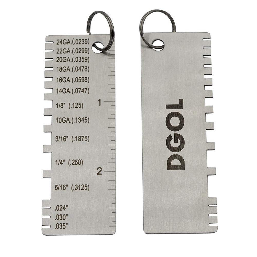 DGOL Stainless Steel Mini Portable Metal Sheet Thickness Gauge Material Wire…