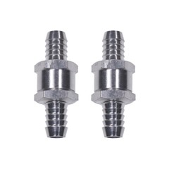 2pcs 12mm 1/2″ Fuel Non-Return One Way Check Valve Petrol Diesel Oil Aluminum