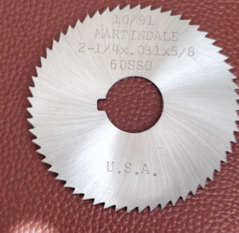 (1) Martindale USA 2.25″ x .031 x 5/8 # Slitting Screw Slotting Saw Blade