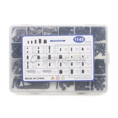 1145Pcs Set Screw Assortment Kit Head Socket Hex Drive Cup Point Grub Screws Set