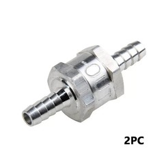 2 Pcs 8mm 5/16″ Fuel Non-Return One Way Check Valve Petrol Diesel Oil Aluminum