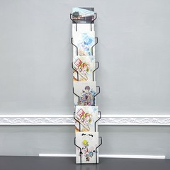 Wall Mount 5X7 Inches 5.8 Max Greeting Card Post Card Display Wire Rack Black