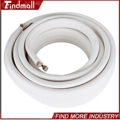 Findmall 50 FT Mini Split Line Set 1/4″ – 3/8″ Copper Insulated Coil